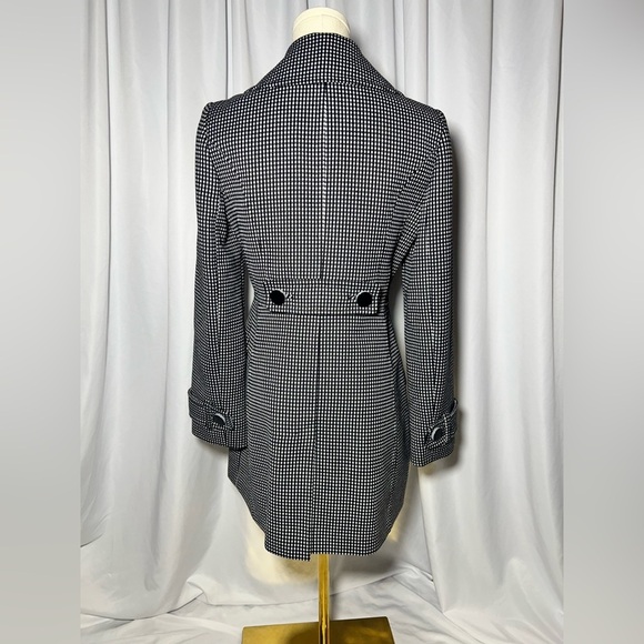 Halogen Blazer style white and black trench jacket | S - Picture 3 of 13
